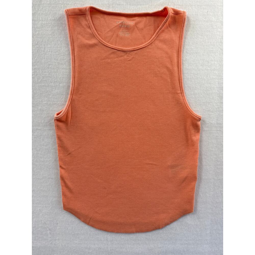 Women’s American Eagle Orange Crème High Neck Tank Top Sz S/P